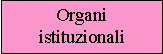 Gli organi istituzionali sono costituiti dalle persone che hanno fondato l'impresa e la governano