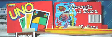 Carte da gioco: Uno e Mercante in fiera